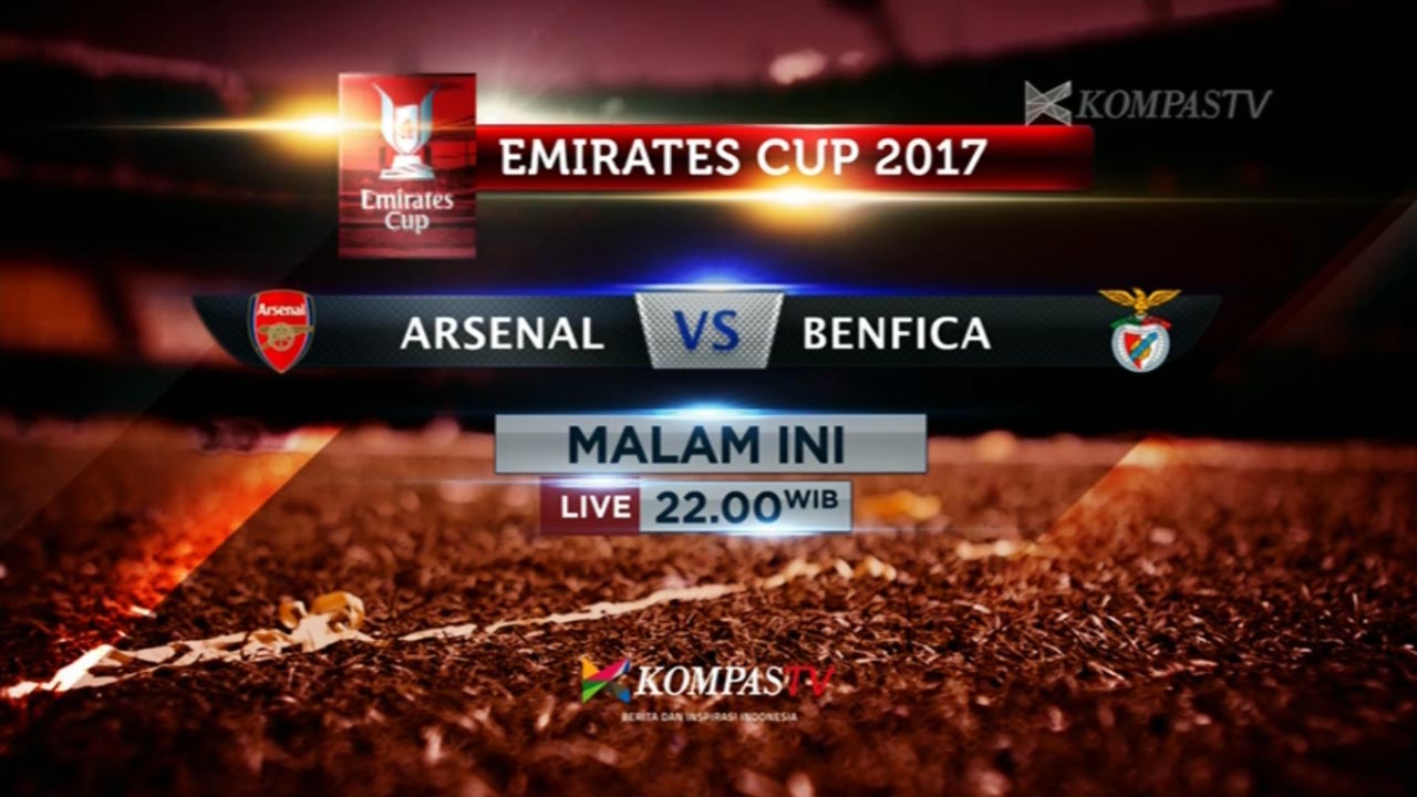 TV Yang Menyiarkan Emirates Cup 2017 Malam Hari Ini