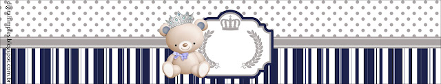 Bear Charming Prince: Free Printable Invitations and Candy Bar Labels.  