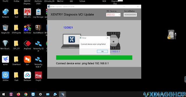 VXDIAG Benz C6 Xentry Driver File Check Failed 2