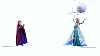Gambar Anna dan Elsa bergerak
