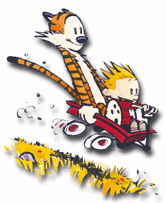 Funny Calvin and Hobbes Wallpaper