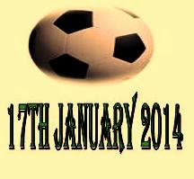 Football Score 17th January 2014