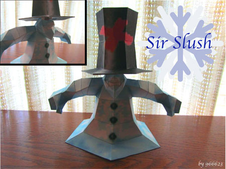 Sir Slush the Snowman Papercraft