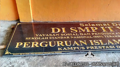 Prasasti Nameboard Granit, Jasa Pembuatan Prasasti Nama Gedung, Harga Prasasti Granit