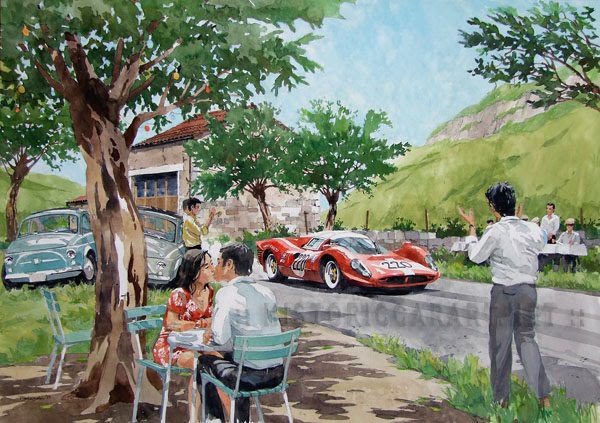 Watching the Race by Tony Simmonds The Targa Florio 1967 Relaxing in 