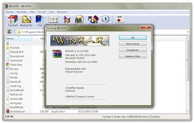 Succesful Actiovation Winrar