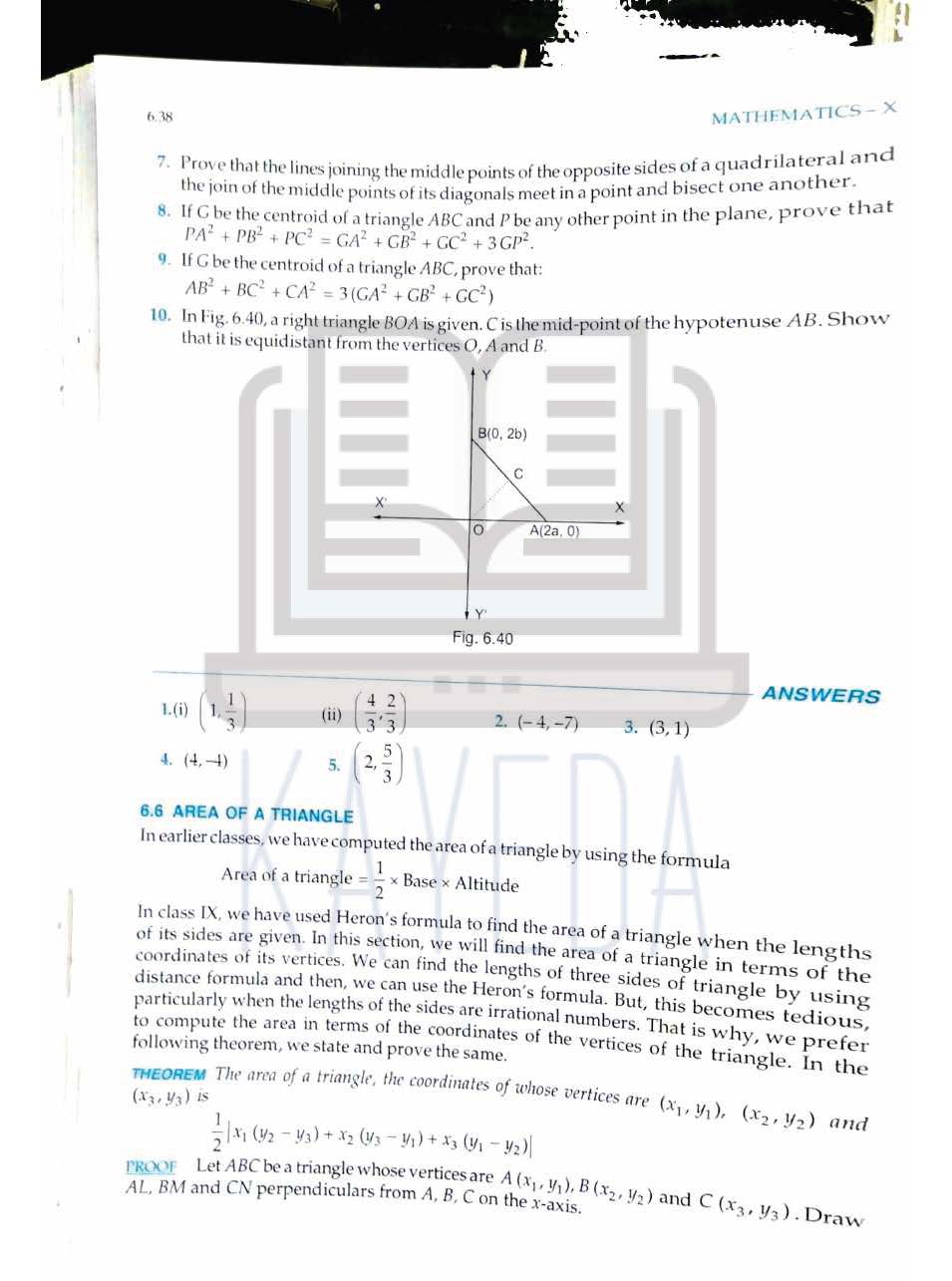 RD Sharma Class 10 Mathematics | Chapter6: Co-ordinate Geometry
