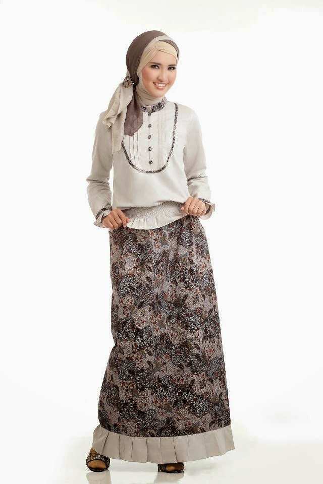 15 Model  Baju  Hamil  Batik Kerja  Muslim Terbaru