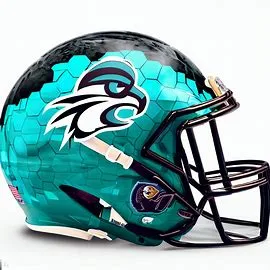 Coastal Carolina Chanticleers Concept Football Helmets