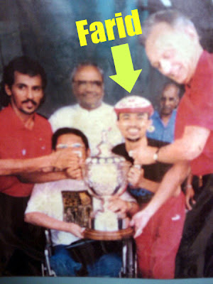 Farid with the Malaysia Cup (credit: Farid Omar)