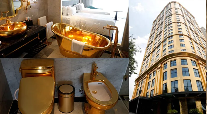 worlds first gold-plated hotel