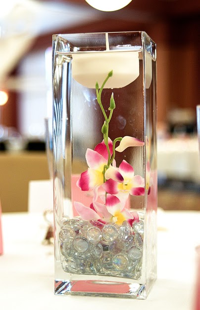 wedding centerpieces ideas submerged orchids