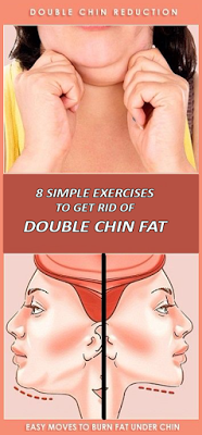 LOSE DOUBLE CHIN FAT WITH THESE 8 SIMPLE EXERCISE