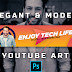 How To Create Elegant & Modern YouTube Channel Art / YouTube Banner - Photoshop Tutorials