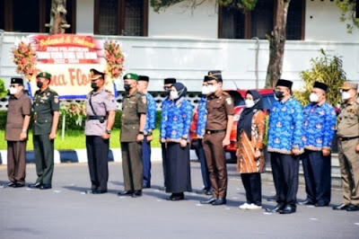 Sekda Banyumas Pimpin Upacara Peringatan Hari Korpri ke 51 Tahun