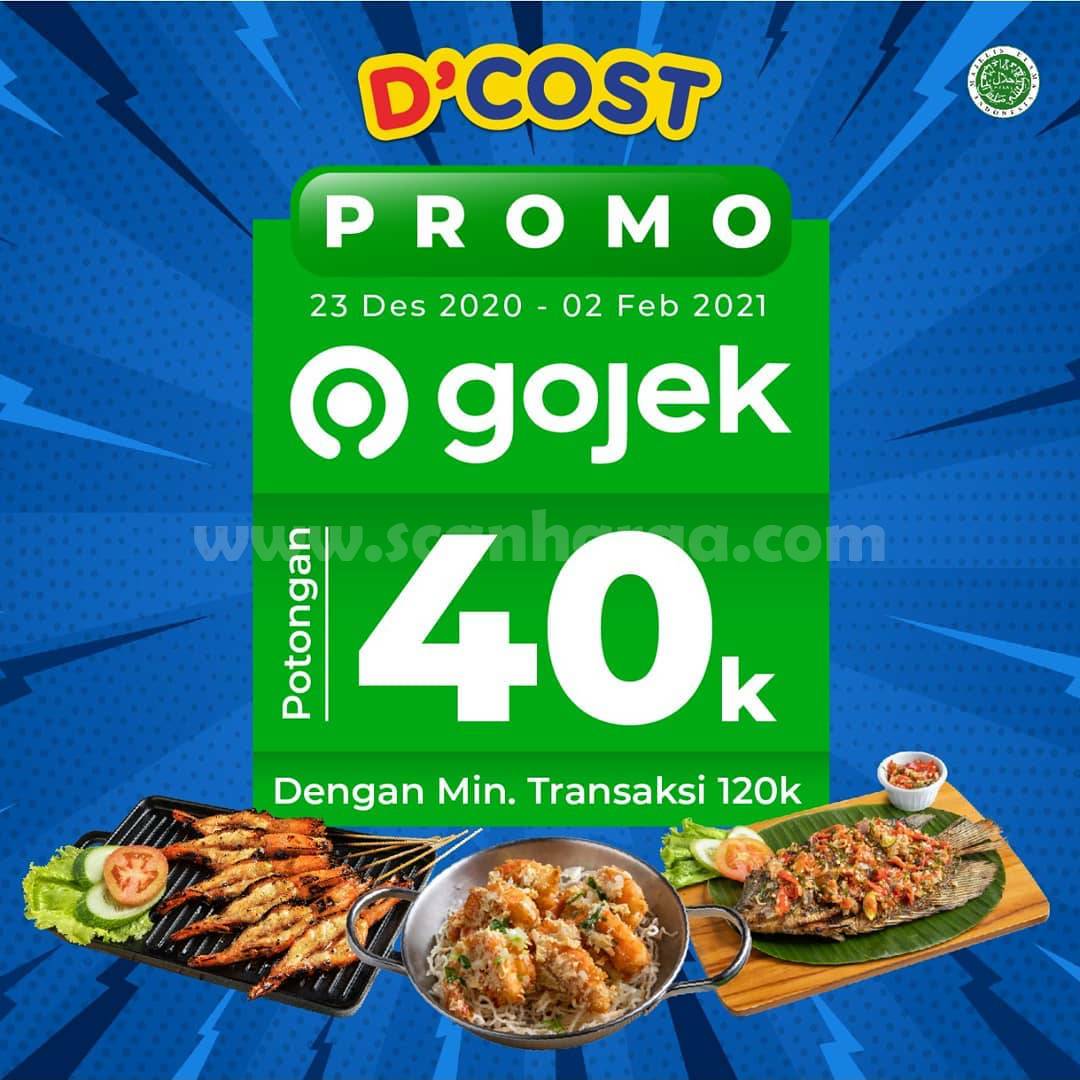 D'Cost Promo DISKON Rp 40.000 khusus pemesanan via GOFOOD