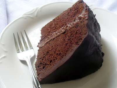 Chocolate Cake with Chocolate Filling and Ganache - Vegan