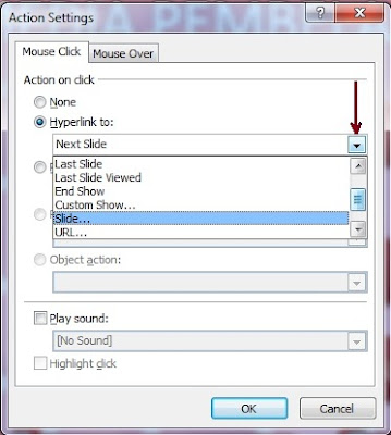 Cara Membuat Hyperlink di Power Point 2007  