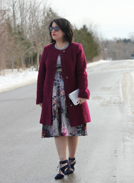 mesmerizing-winter-wedding-guest-dress-with-long-cardigan