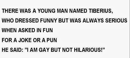 THERE WAS A YOUNG MAN NAMED TIBERIUS