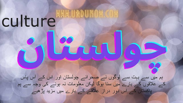 چولستان ثقافت اردو میں  | Cholistan culture in Urdu