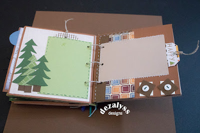 camping paper bag mini album