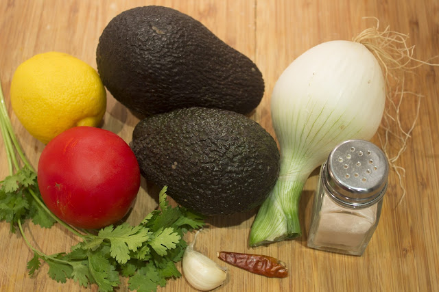 Ingredientes guacamole