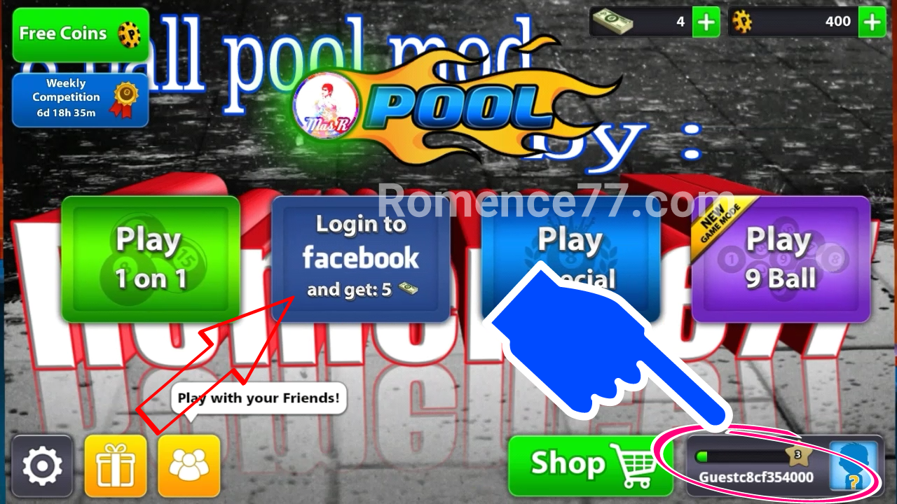 8 Ball Pool Mod Tidak Bisa Login Facebook Ini Solusinya ... - 