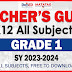 GRADE 1 TEACHER'S GUIDE (TG) SY 2023-2024 Free to Download