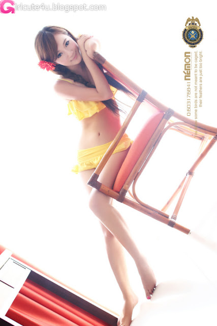 Sun-Xin-Ya-Yellow-Bikini-03-very cute asian girl-girlcute4u.blogspot.com