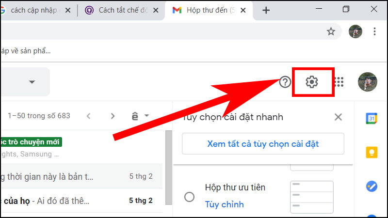 Đăng nhập vào Gmail