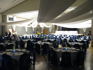 Memorable Moments Decor Rentals: Black White & Royal Blue Wedding