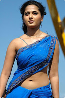 hot,sexy,Anushka,Green saree, blouse,