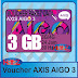 Voucher AXIS AIGO 3 GB, 30hari 