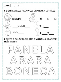 Caderno de Atividades para Educação Infantil 5 anos – Linguagem