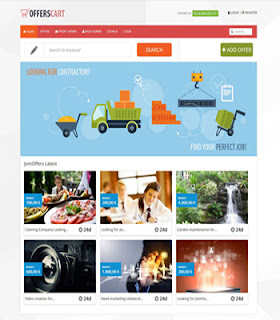 Offers Cart - Reverse Auction Joomla Template