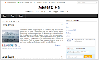 simple template, blogger template,template sederhana,template hitam putih,template blogspot