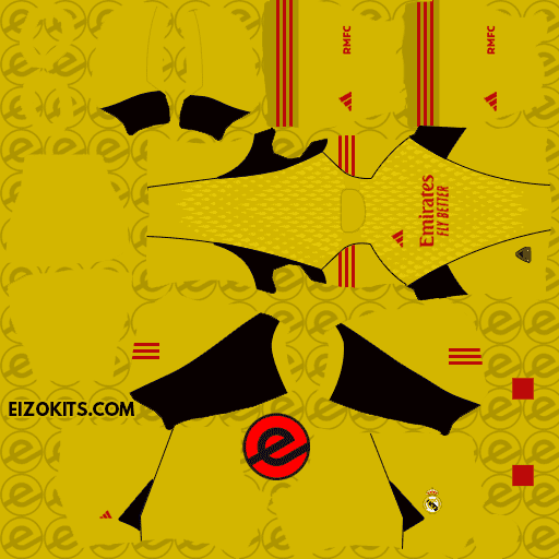 Kits FC Real Madrid 2023-2024 lançados pela Adidas - DLS23 Kits (Terceiro Goleiro)