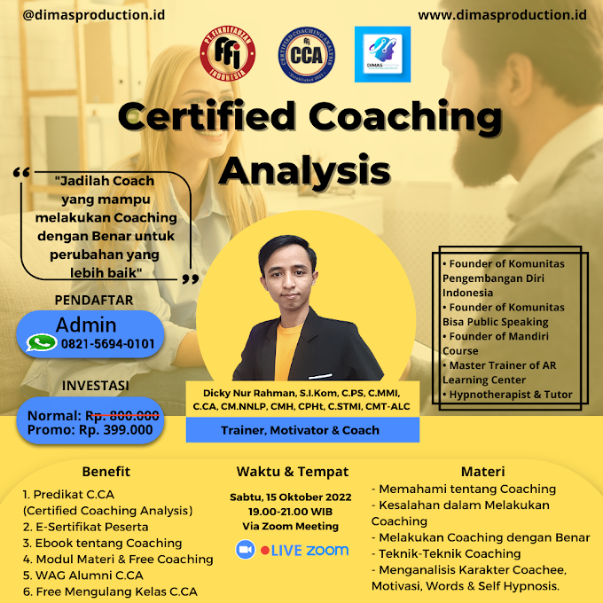 WA.0821-5694-0101 | Certified Coaching Analysis (C.CA) 15 Oktober 2022