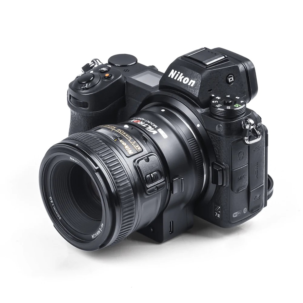 Камера Nikon Z7 II с адаптером Viltrox NF-Z