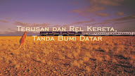 Terusan dan Rel Kereta, Tanda Bumi Datar