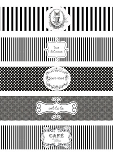 Cafe de Paris Black and White Wrappers