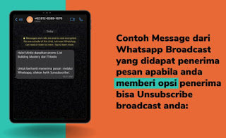 Contoh WhatsApp Broadcast