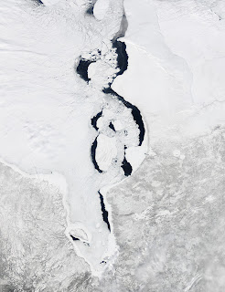Gambar: Es Laut di Teluk Hudson