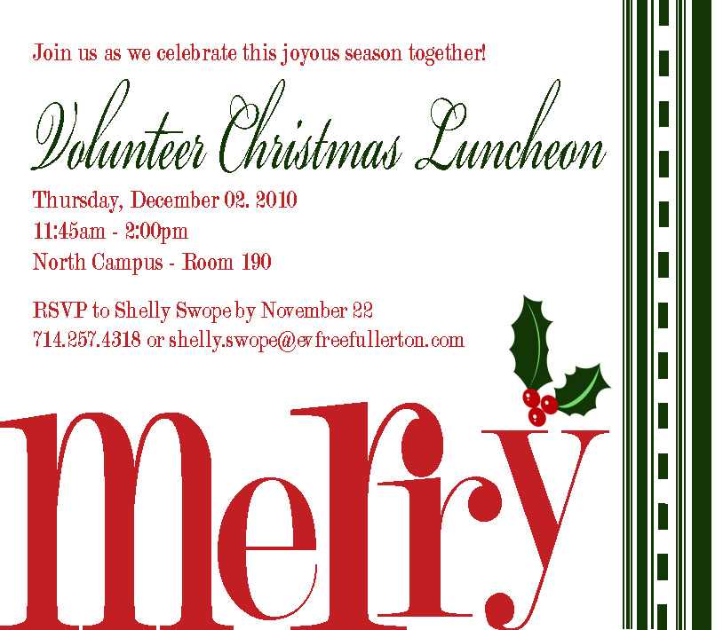 beganwithabow: volunteer christmas invitation