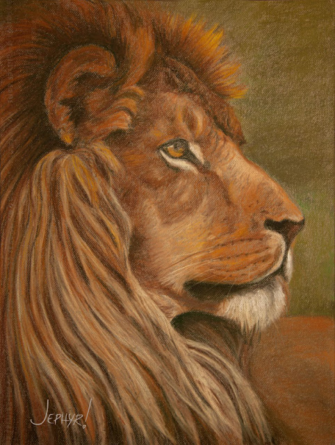 Pastel:  His Royal Highness - Copyright 2016, Jephyr!