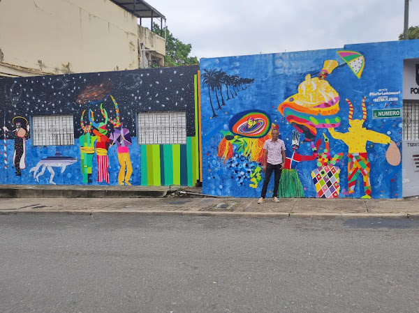 Relatos de Carnaval, mural de Hector Ledesma, 2022