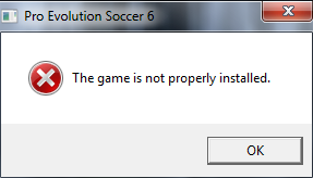 المحترف المصرى حل مشكلة The Game Is Not Properly Installed