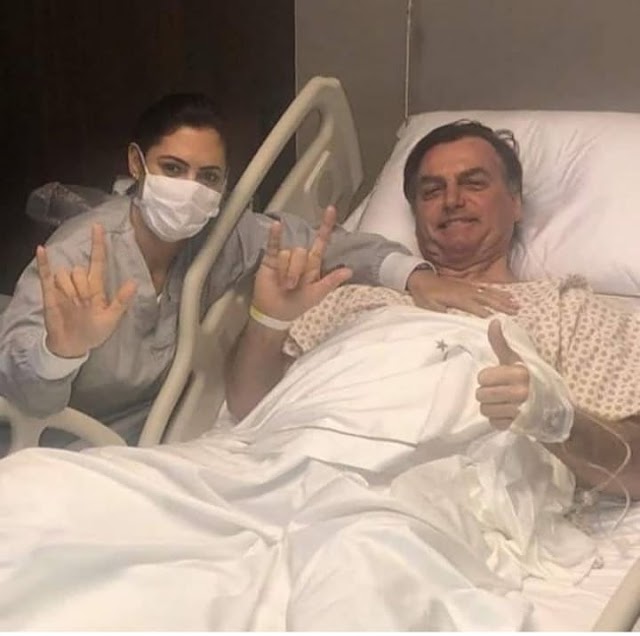 Bolsonaro foi operado e se recupera bem.