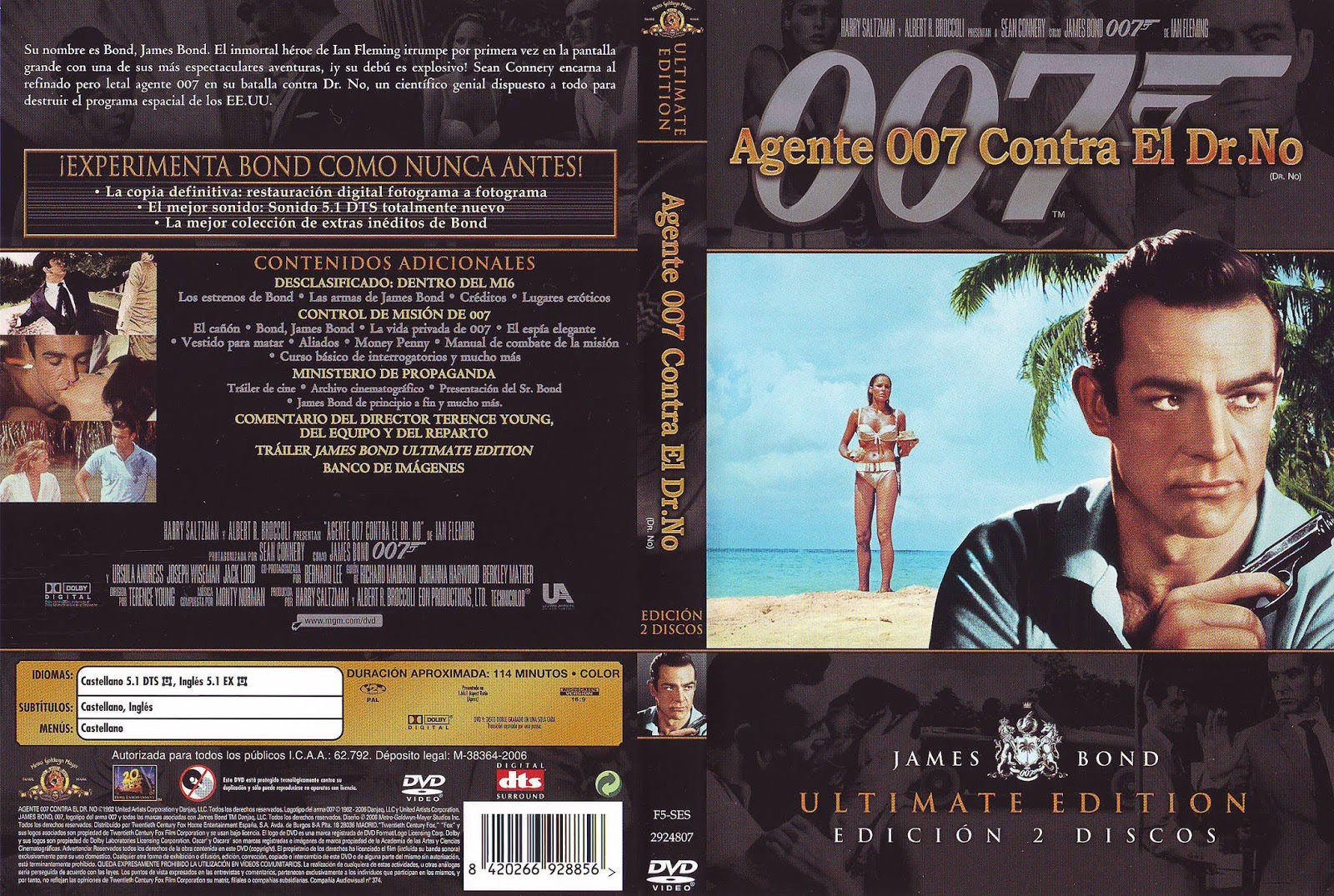 Caratulas Y Etiquetas Agente 007 Contra El Dr No